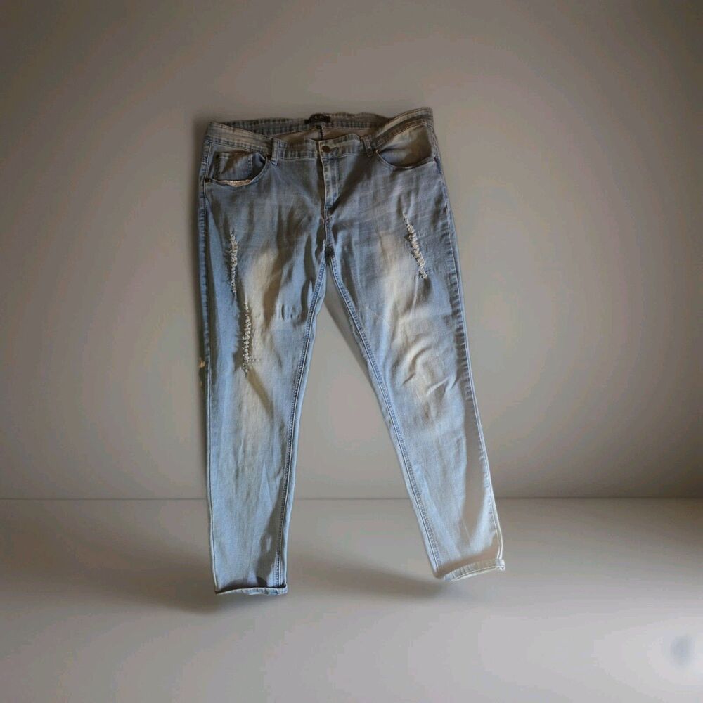 Bee & Ceci Women's Size 16 Blue Skinny Medium Wash Cotton Blend Stretch Jeans